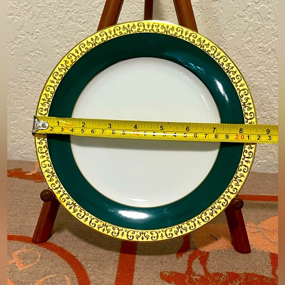 Gold Buffett Royal Gallery Plates. Set Of 4 Tea Cups W/ Gold & 4 Green W/ Gold - Picture 7 of 13